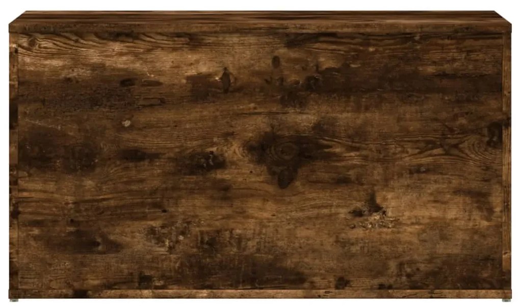 Arca de arrumação 84x42x46 cm derivados madeira carvalho fumado