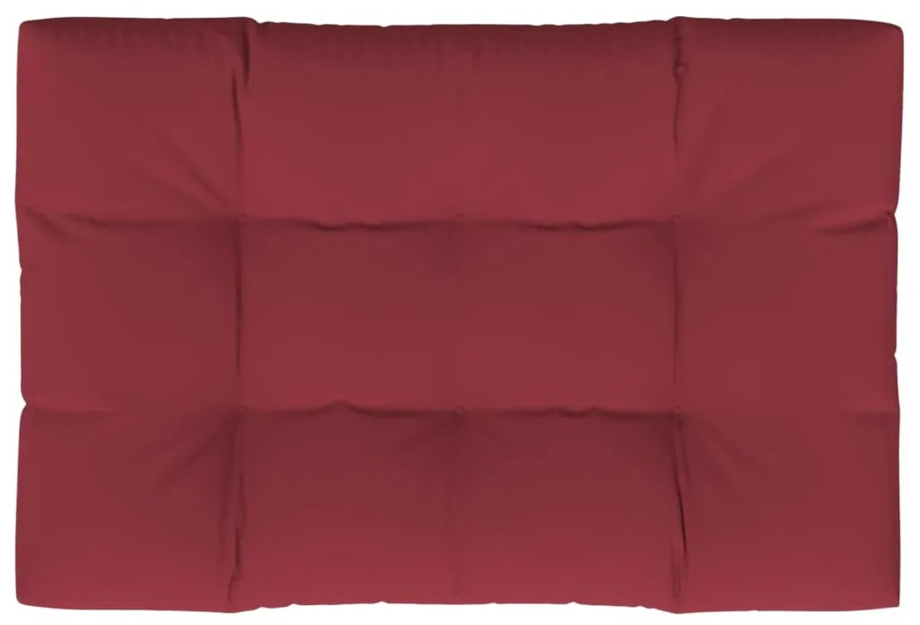 Almofadão p/ sofá de paletes 120x80x12 cm tecido vermelho tinto