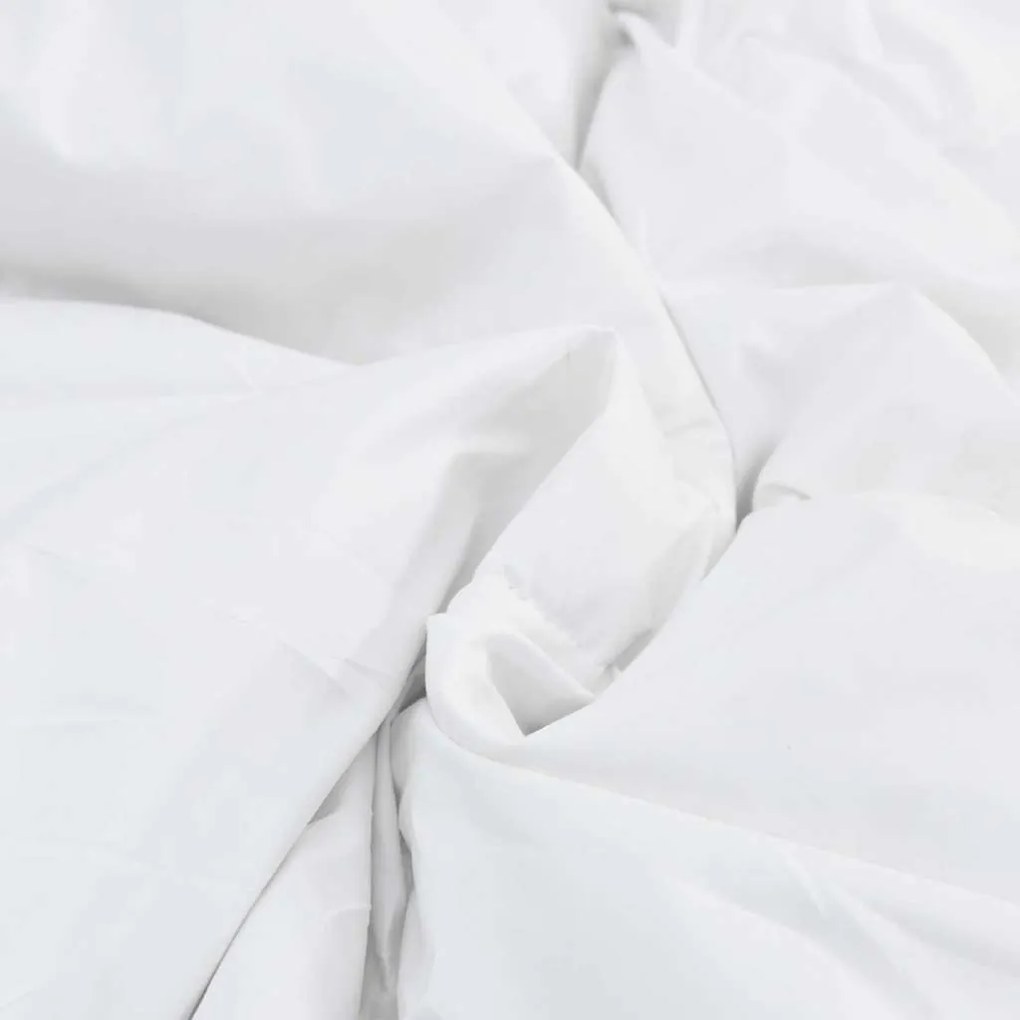 Edredão com travesseiro 2 pcs Branco 135 x 220 cm Penugem