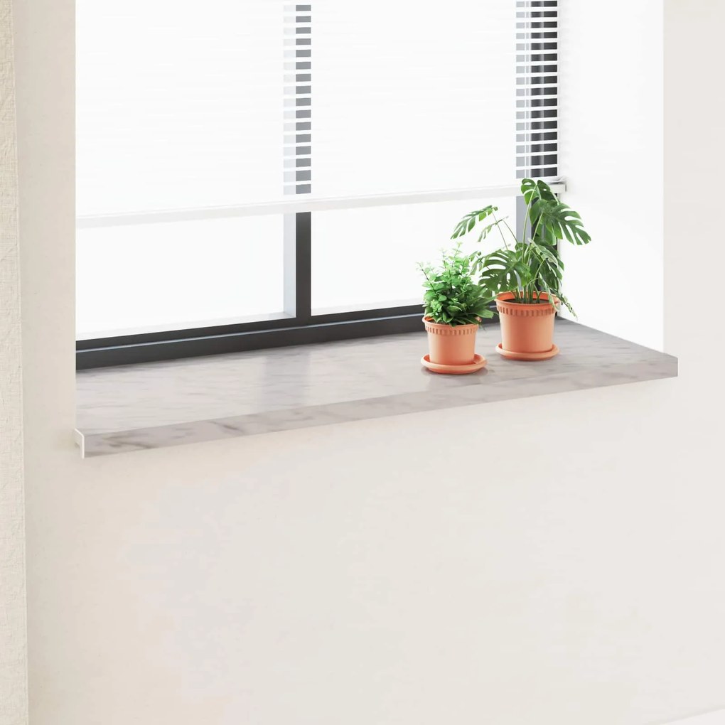 vidaXL Soleira de Janela Texto de Mármore -enure 140 x 50 x 4,5 cm PVC