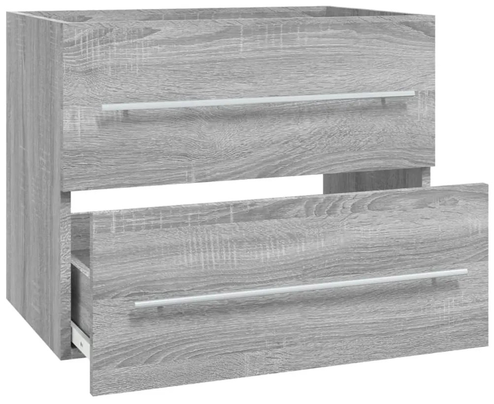 Móvel p/ lavatório 60x38,5x48 cm derivados madeira cinza sonoma