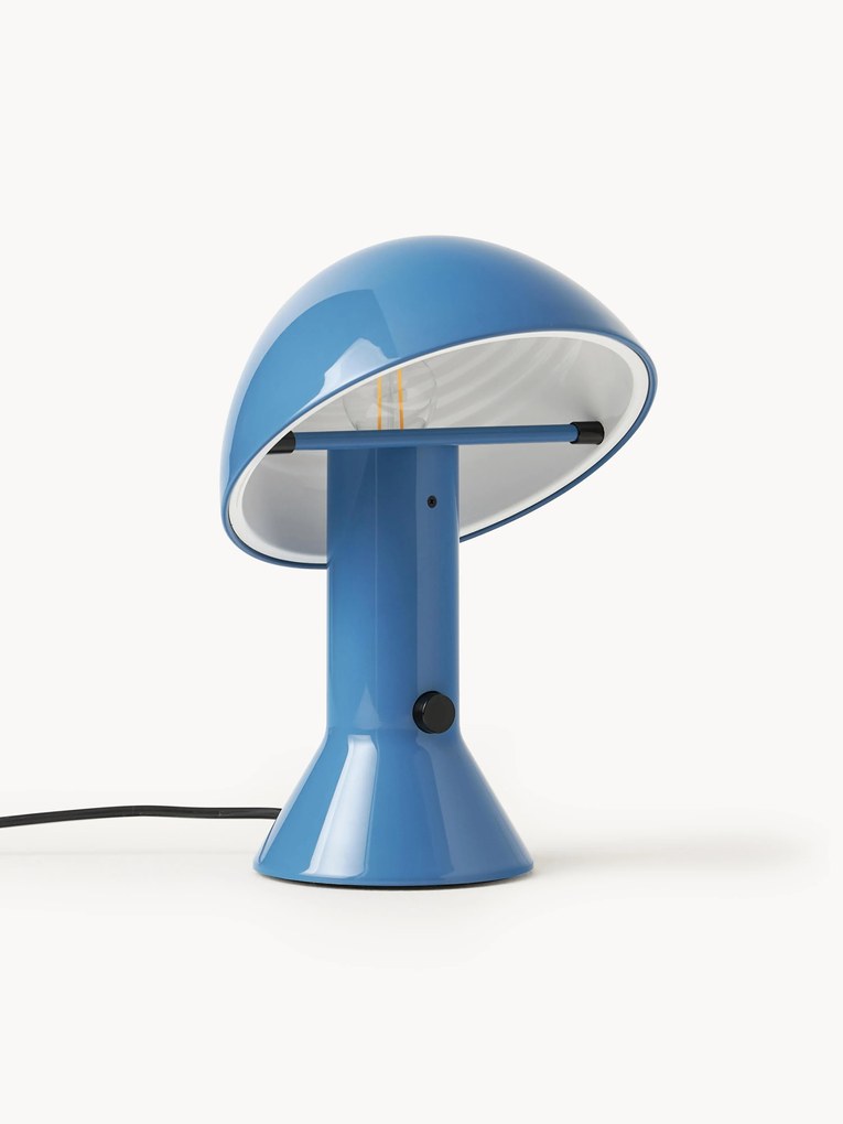 Candeeiro de mesa pequeno com abajur regulável Elmetto