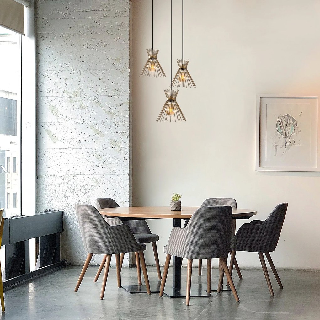**** Chandelier Kirpi – Dourado – 63 x 63 cm
**