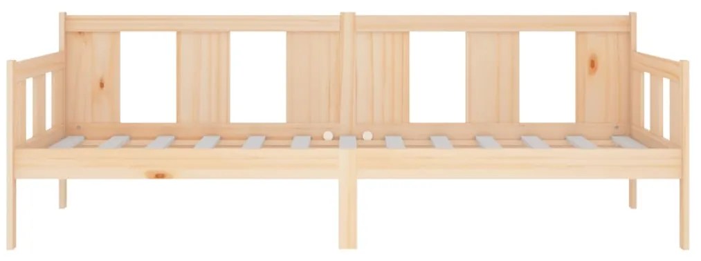 Sofá-cama 80x200 cm madeira de pinho maciça