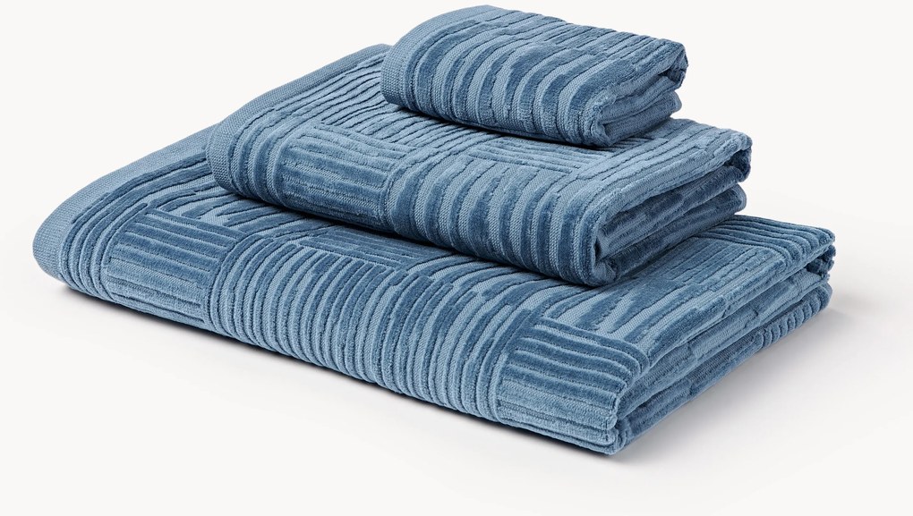 Conjunto de toalhas em veludo Petra, vários tamanhos