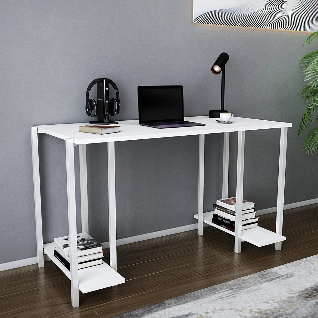 Secretária Academy – Branco – 125,2 cm x 60 cm x 73,8 cm