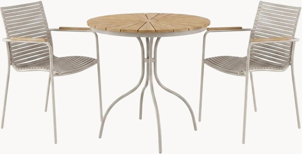 Conjunto de mobiliário de jardim Ellen, conjunto de 3