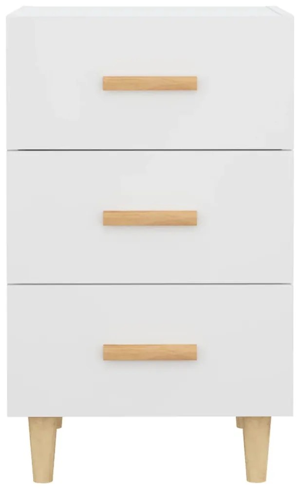 Mesa de cabeceira 40x40x66 cm derivados de madeira branco