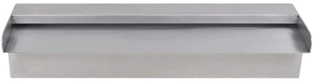 Fonte para piscina retangular 45 cm aço inoxidável