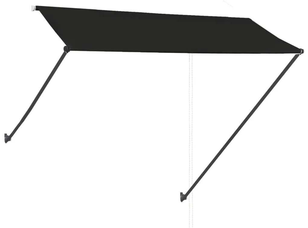 Toldo retrátil com LED 300x150 cm antracite