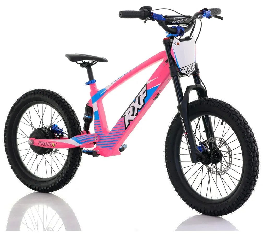 Bicicleta elétrica infantil 750W 20" RXF Evo Racing Rosa