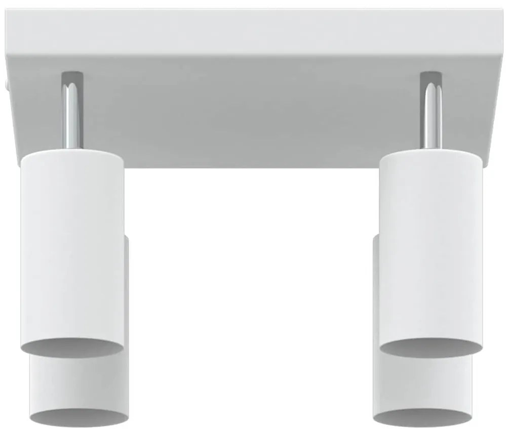 Spotlight de Teto 4 Vias Ajustável Branco GU10