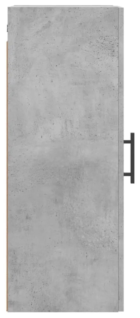 Armário de parede 34,5x34x90 cm cinzento cimento