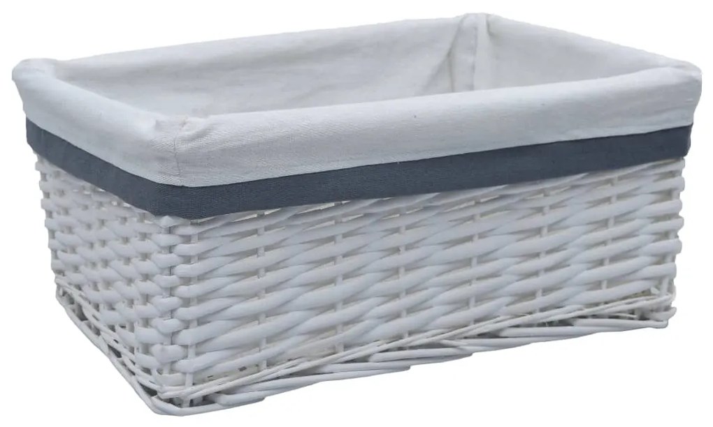 3 pcs conjunto de cestos de encastrar salgueiro branco