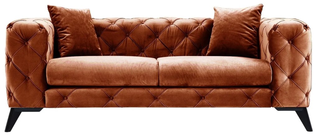 Sofá de 2 Lugares Como – Laranja – 197x73x90 cm