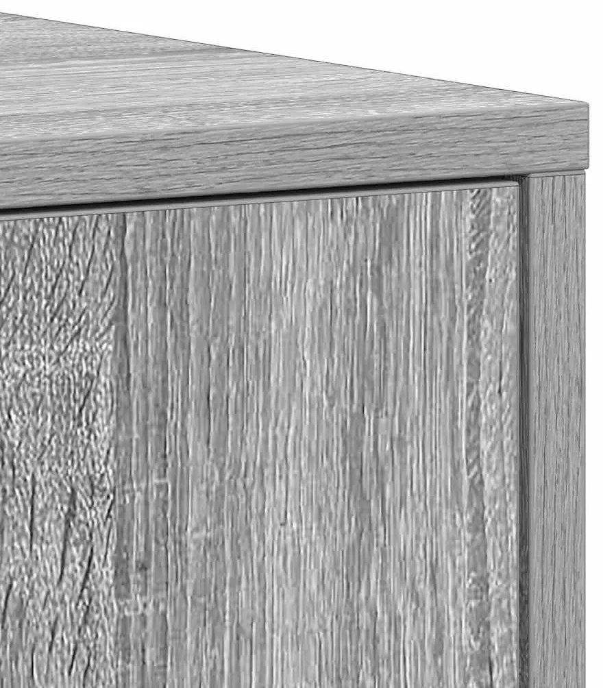 Armário WC 30x30x183,5 cm derivados de madeira cinzento sonoma