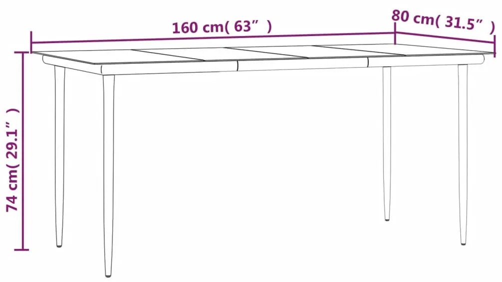 7 pcs conjunto jantar p/ jardim c/ almofadões vime PE castanho