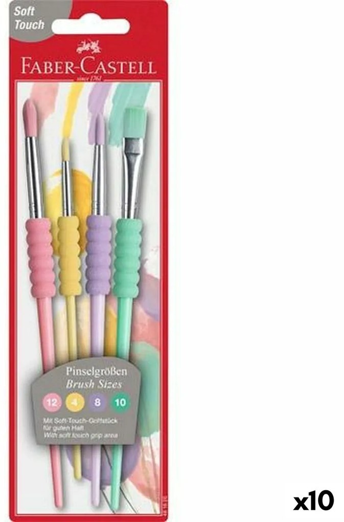 Pincéis Faber-castell Pastel 4 Peças (10 Unidades)