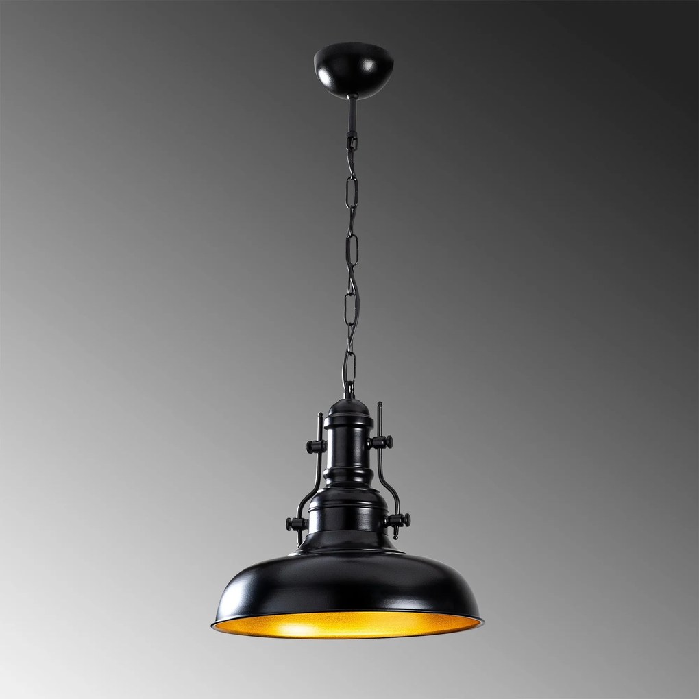 Chandelier Berceste – Preto – 32 x 32 cm