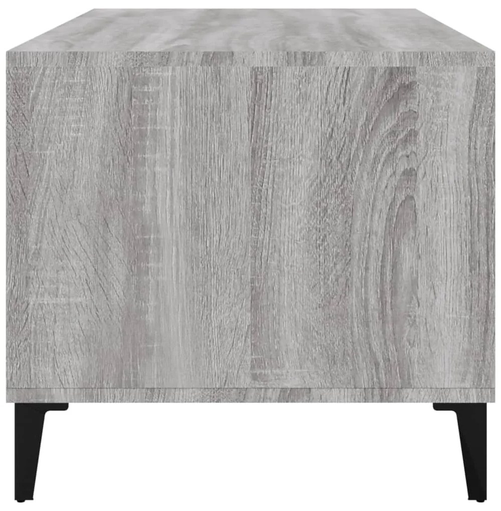 Mesa de centro 90x49x45 cm derivados de madeira cinzento sonoma