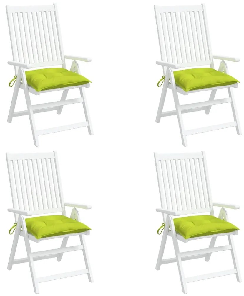 vidaXL Almofadões móveis de paletes 4pcs tecido oxford verde brilhante