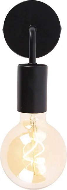 Candeeiro de parede moderno preto 15,5 cm - Facile