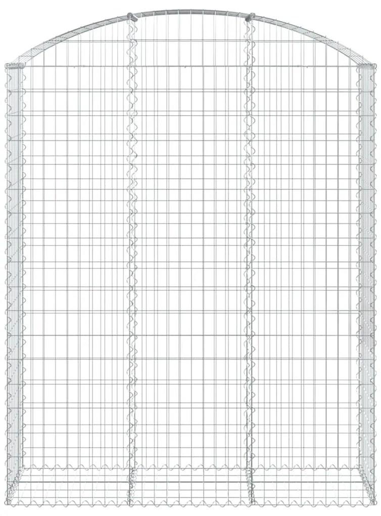 Cesto gabião arqueado 150x50x180/200 cm ferro galvanizado