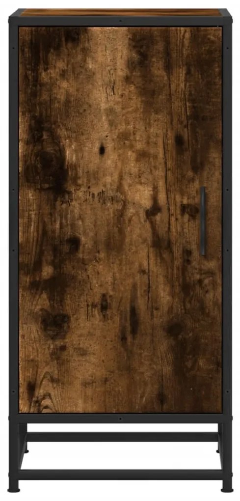 Aparador 35,5x35x76 cm deriv. de madeira/metal carvalho fumado