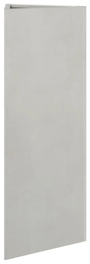 Vaso/floreira jardim 2 pcs triangular 30x26x75cm aço inoxidável