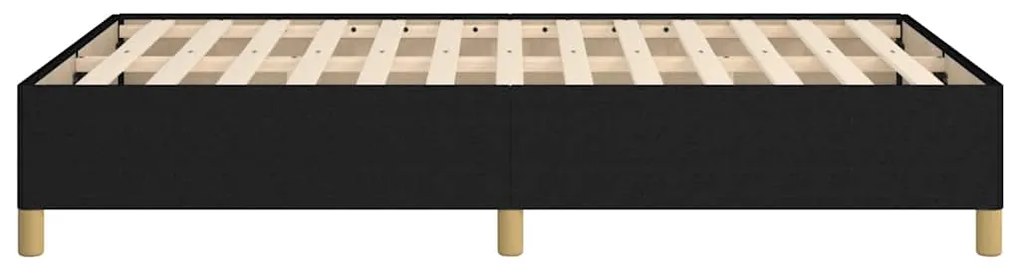 Estrutura de cama sem colchão preto 120x190 cm tecido