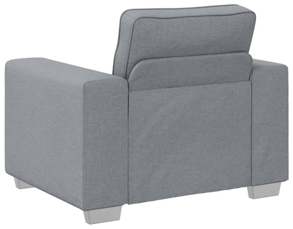 Cadeira de Sofá vidaXL Cinza Claro 59 cm em Tecido