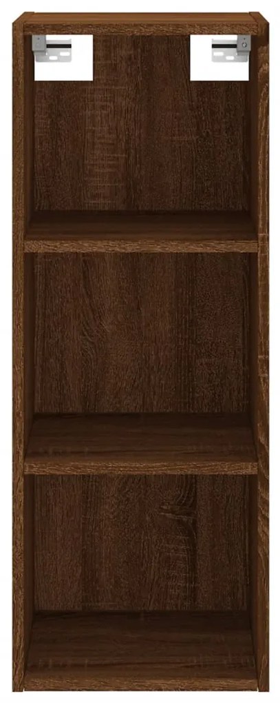Armário alto 34,5x34x180cm madeira processada carvalho castanho