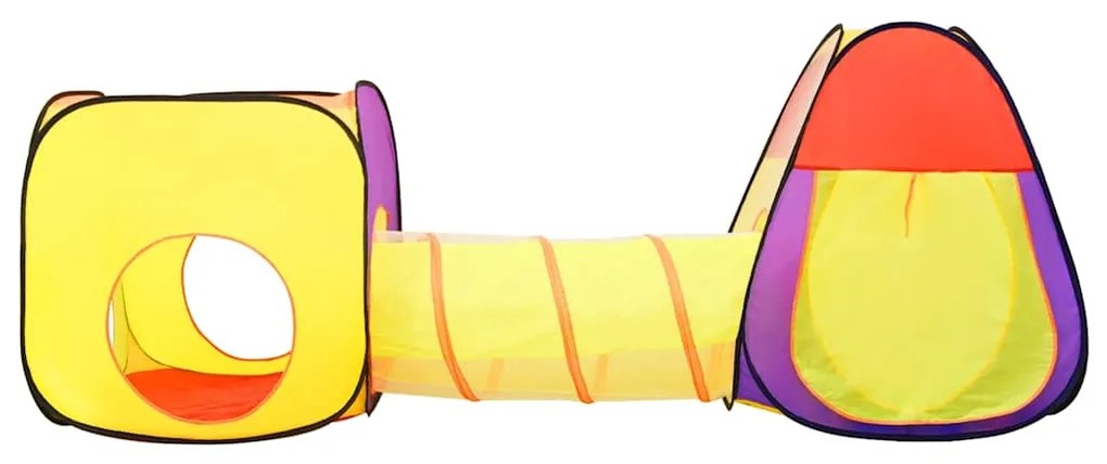 Tenda de brincar infantil com 250 bolas 255x80x100 cm multicor
