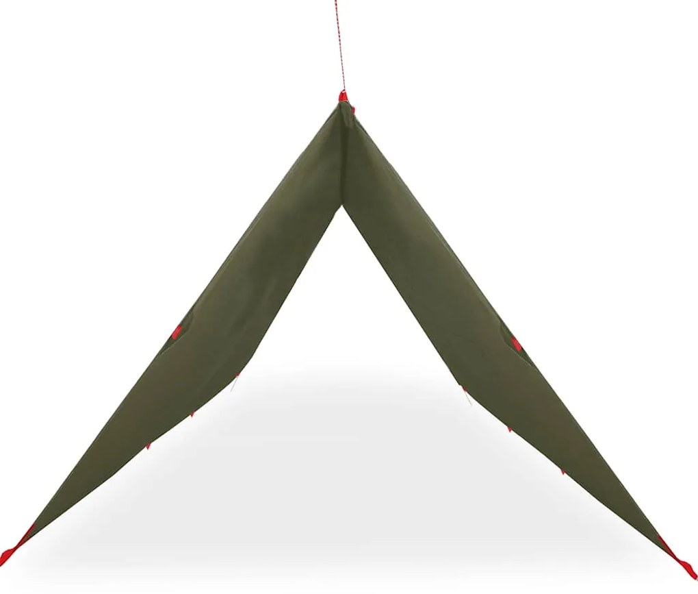 Lona de campismo 506x306 cm impermeável verde azeitona