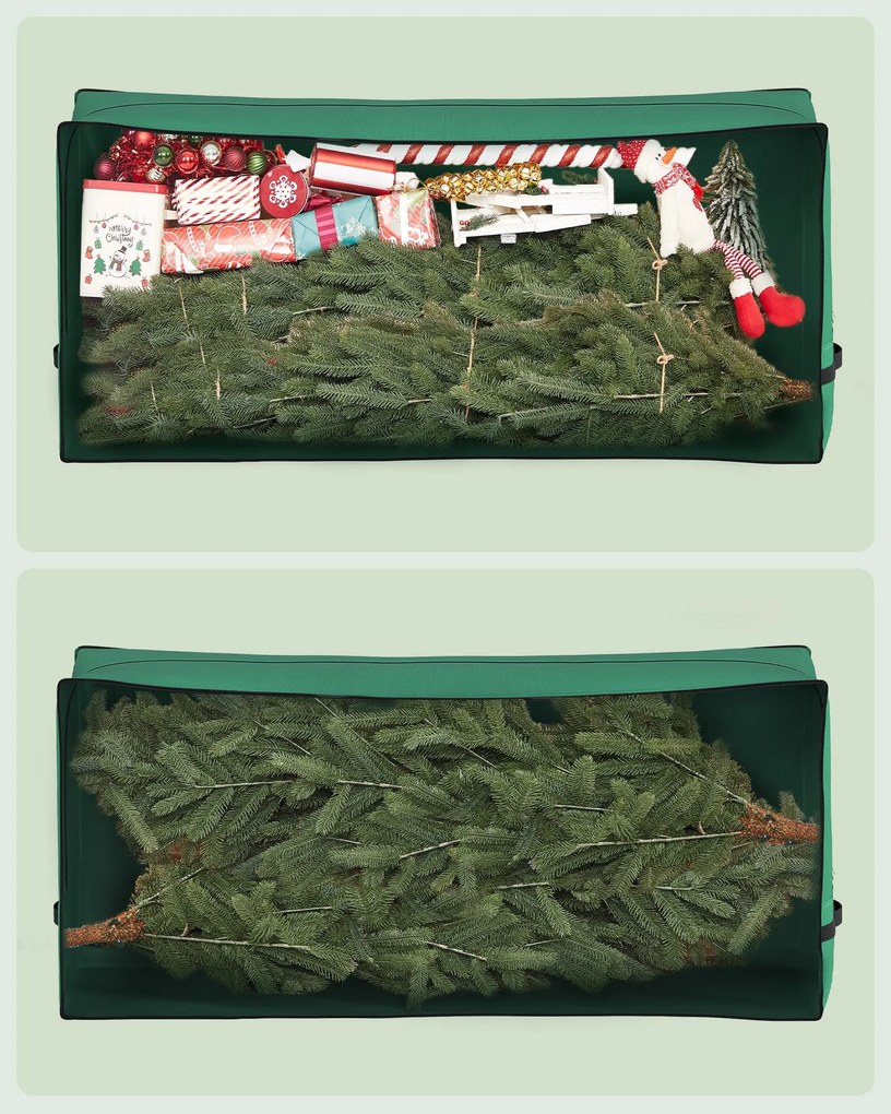 Saco de armazenamento 122 x 40 x 51 cm para árvore de Natal Verde