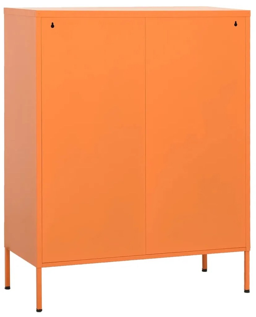 Armário de arrumação aço 80x35x101,5 cm laranja