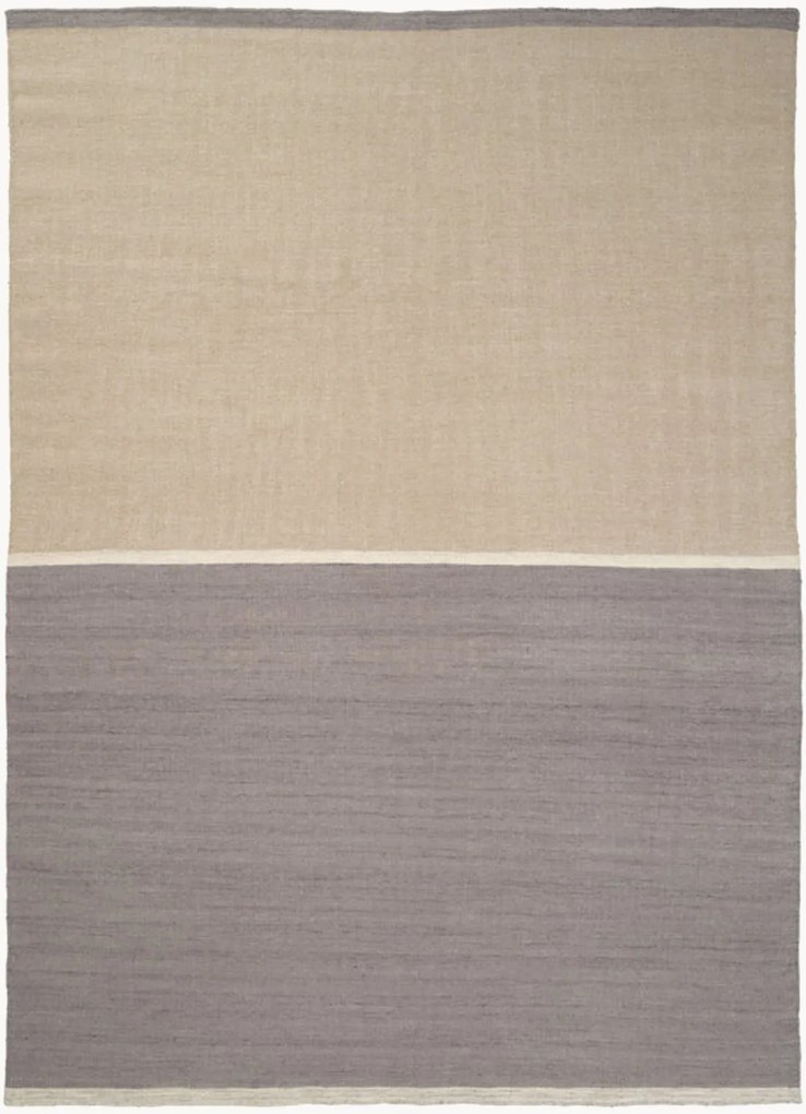 Tapete em lã artesanal de pelo baixo Future Seeds