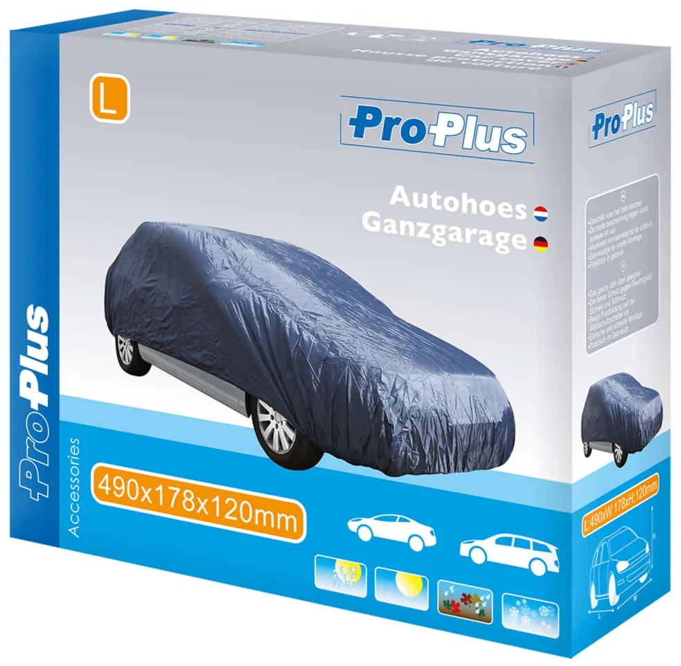 ProPlus Cobertura para carro L 490x178x120 cm azul escuro