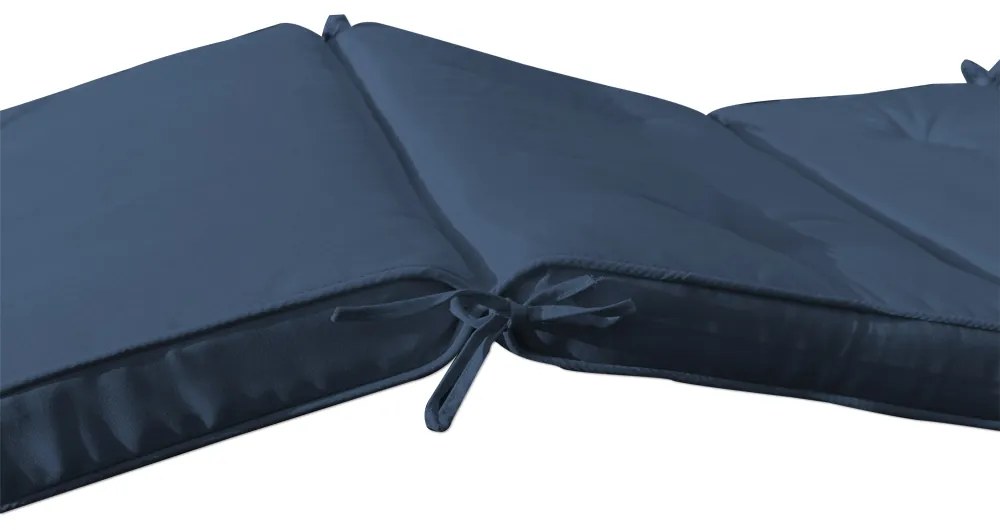 Almofada para espreguiçadeira (NÃO INCLUÍDA) 196 x 55 x 5 cm Azul