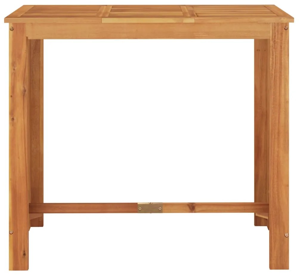 5 pcs conjunto de bar p/ jardim acácia maciça/vime PE cinzento