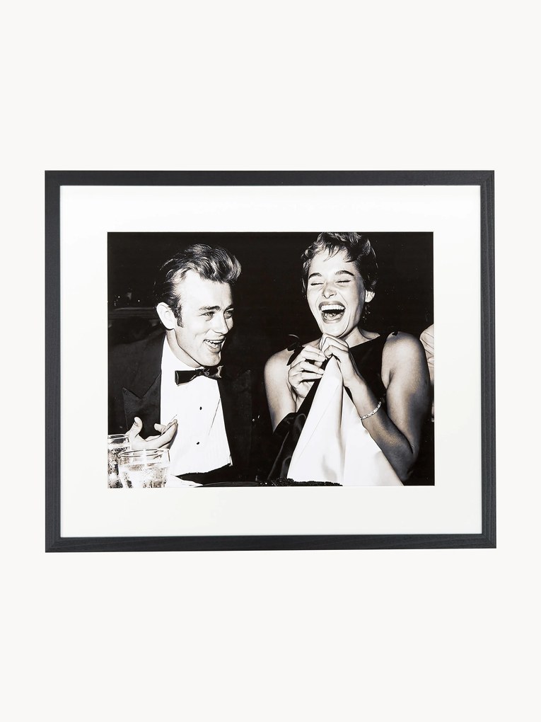 Impressão fotográfica emoldurada Pier Angeli e James Dean