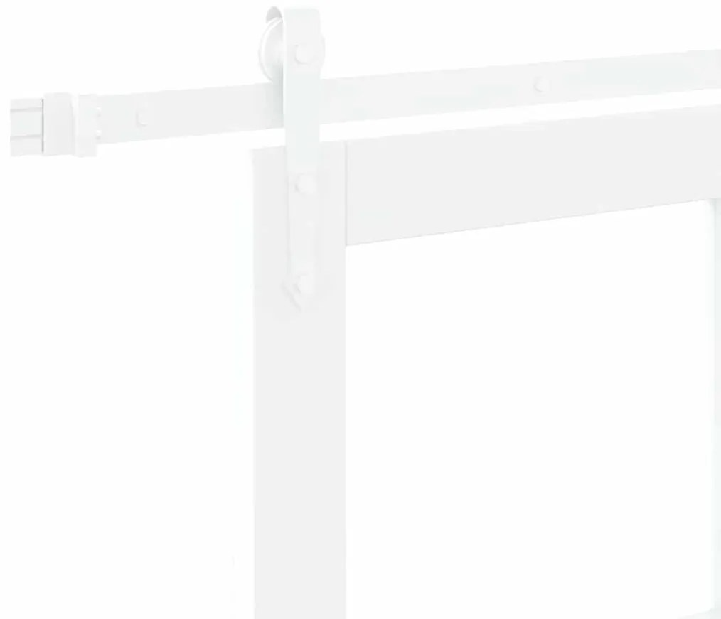 Conjunto de Porta Deslizante VidaXL com Hardware Branca 61x198,5 cm Ma