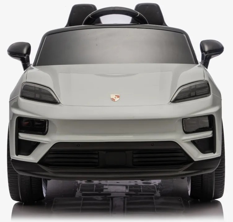 Carro elétrico para Crianças 2 a 6 anos 12V 4x4 Porsche Macan, Rodas de espuma EVA, Controle remoto Cinzento