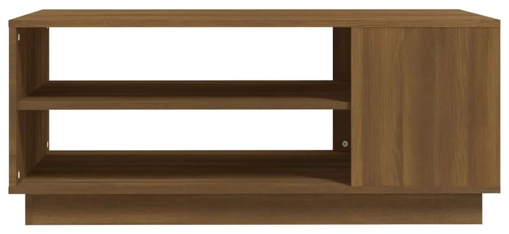 Mesa centro 102x55x43 cm derivados de madeira carvalho castanho