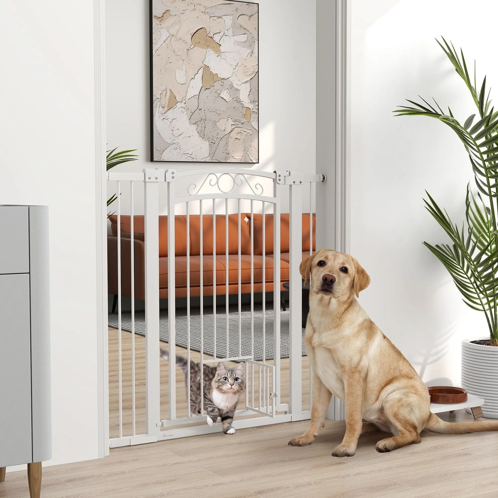 PawHut Barreira de Segurança para Cães Extensível 76-102 cm Barreira p