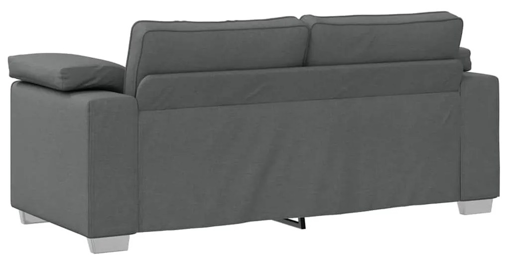 Sofá Loveseat Cinza Escuro, 140 cm, Tecido