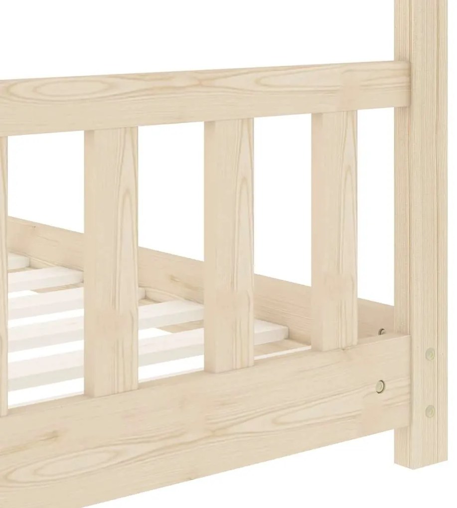 Estrutura de cama p/ crianças 70x140 cm madeira de pinho maciça