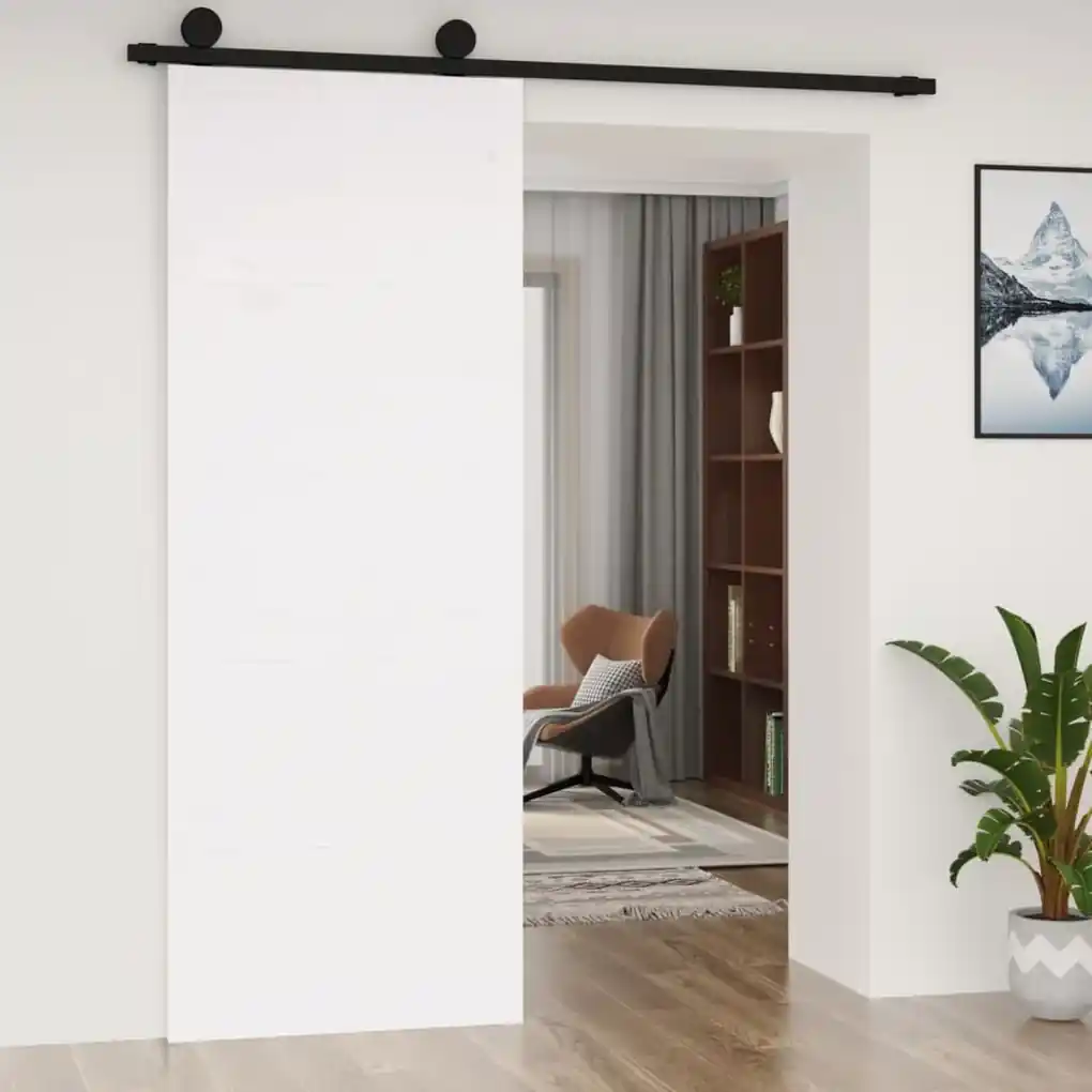 Maison Exclusive - Porta deslizante em vidro ESG e alumínio 76x205 cm  branco