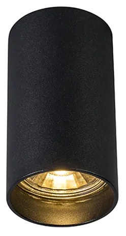 Foco moderno inteligente preto com WiFi GU10 - Tuba