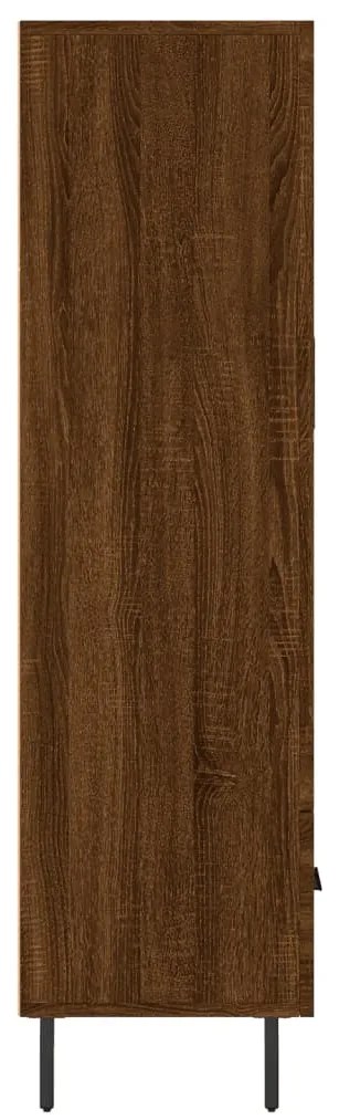 Armário alto derivados madeira 69,5x31x115 cm carvalho castanho